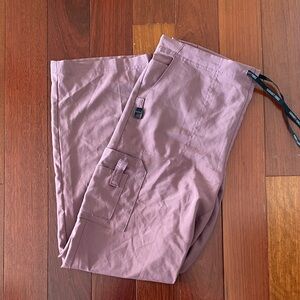 Women’s Mauve Cargo Scrub Pants